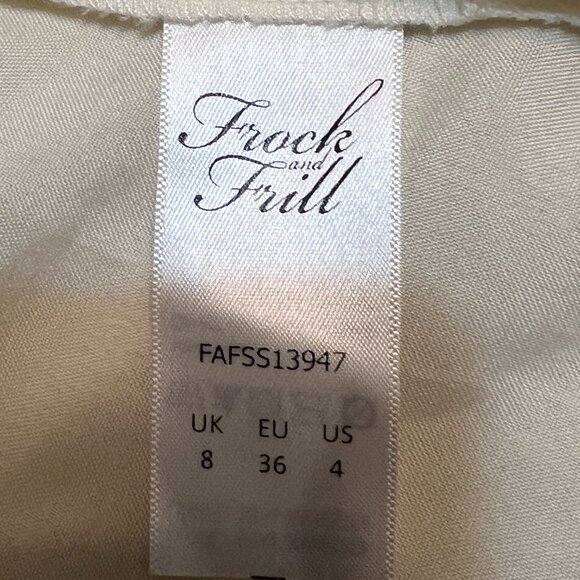 Frock and Frill Beaded Flapper Dress 20s Style Nude Golg Size 4 US Gatsby Art - Picture 6 of 13